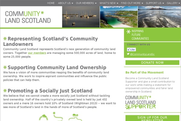 communitylandscotland.org.uk site used Cls-theme
