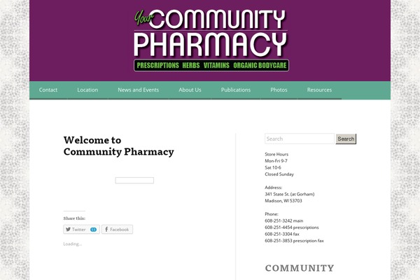 communitypharmacy.coop site used Comm-pharm