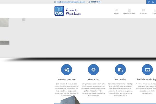 Cws theme site design template sample