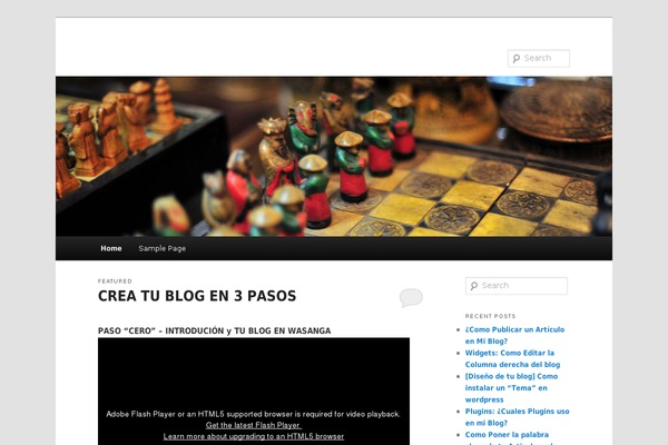 Twenty Eleven theme site design template sample