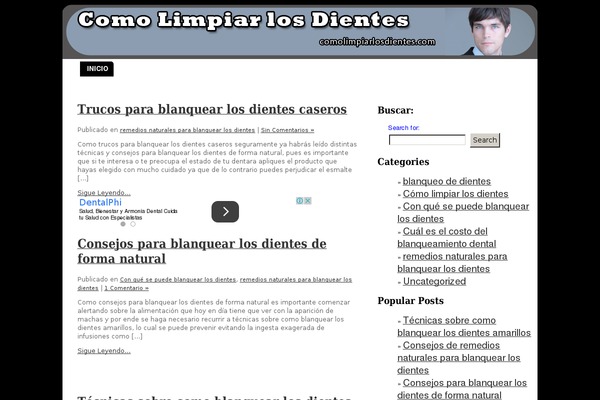 comolimpiarlosdientes.com site used Comolimpiarlosdientes
