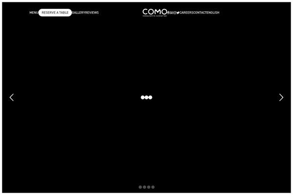 comorestaurant.cz site used Como