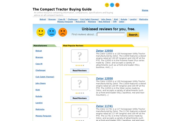 compacttractorguide.com site used Myrp-smileth