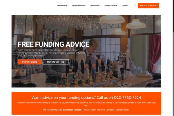 Site using Company-funding-options plugin