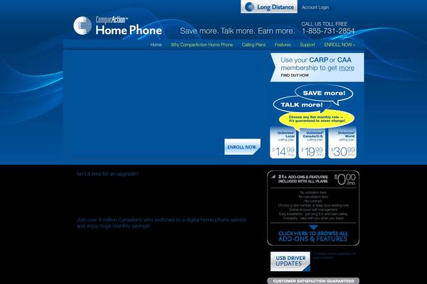 comparactionhomephone.com site used Comparaction