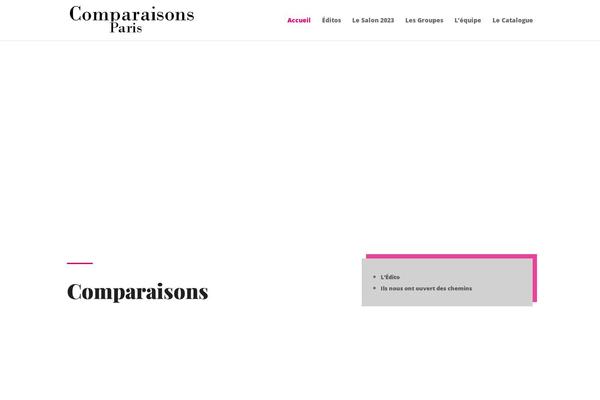 comparaisons.org site used Comparaisons