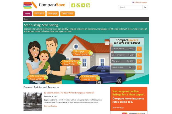 comparasave.com site used Comparasave