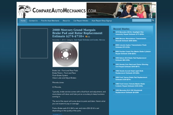 compareautomechanics.com site used Mimbo Pro