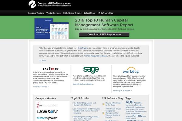 comparehrsoftware.com site used Compare-software