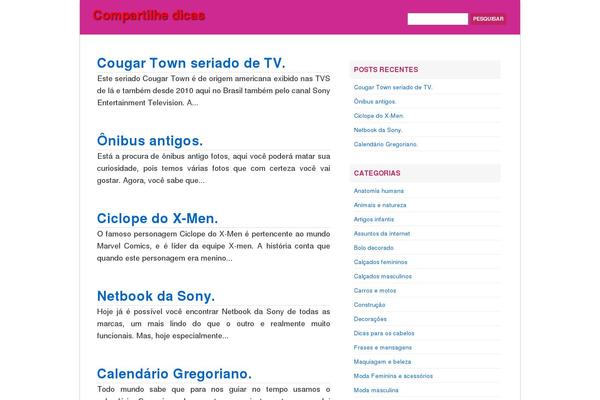 compartilhedicas.com site used QuickPress