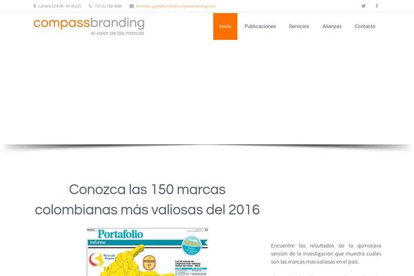 Vantage theme site design template sample