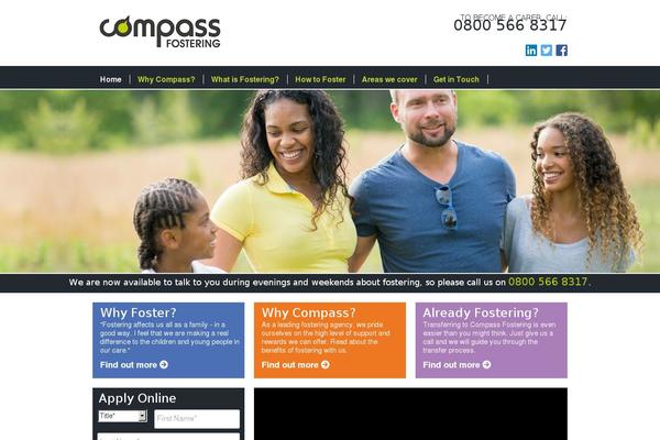 compassfostering.com site used Families