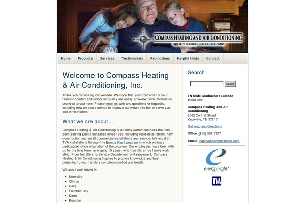 compasshvac.com site used Slamdot-pro