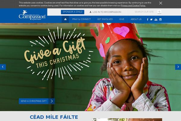 compassion.ie site used Donation