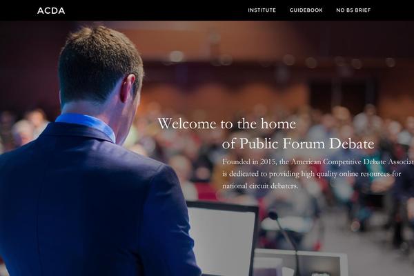 competitivedebate.com site used Parallax Pro