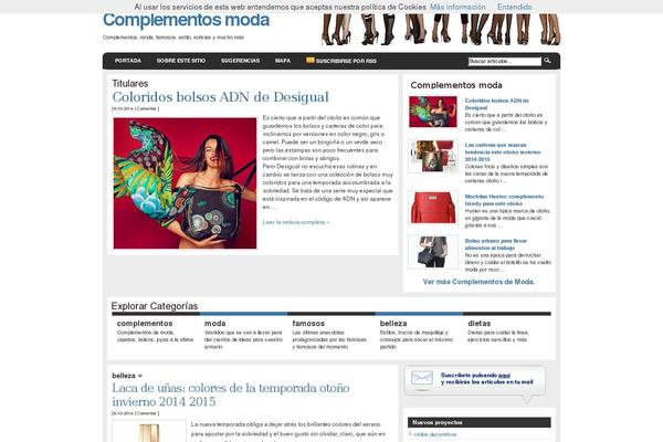 Moda theme site design template sample