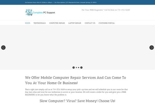 WordPress website example screenshot