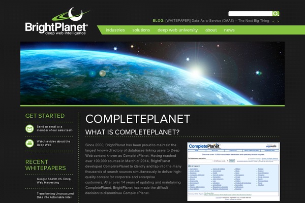 completeplanet.com site used Bright-planet
