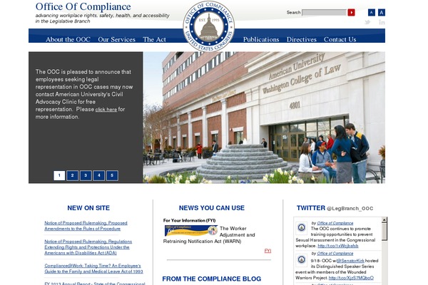 compliance.gov site used Ooc