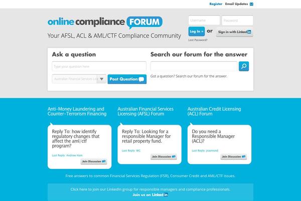 complianceforum.com.au site used Compliance_fourm_2014