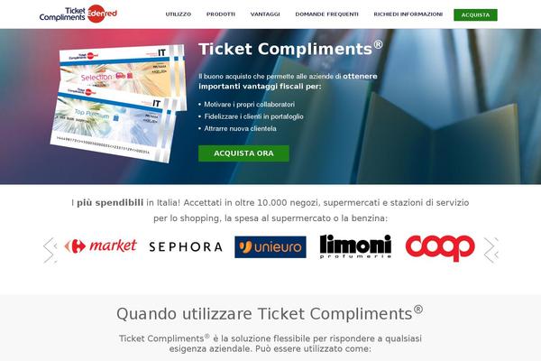 compliments.it site used Edenred-custom-verticali