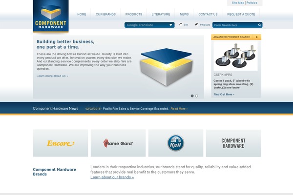 componenthardware.com site used Chg