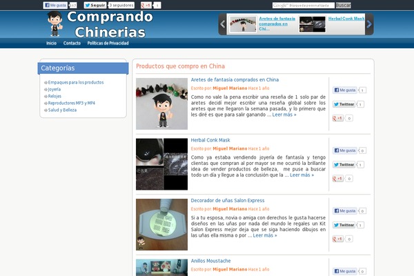 comprandochinerias.com site used Blogscol-v3-html5