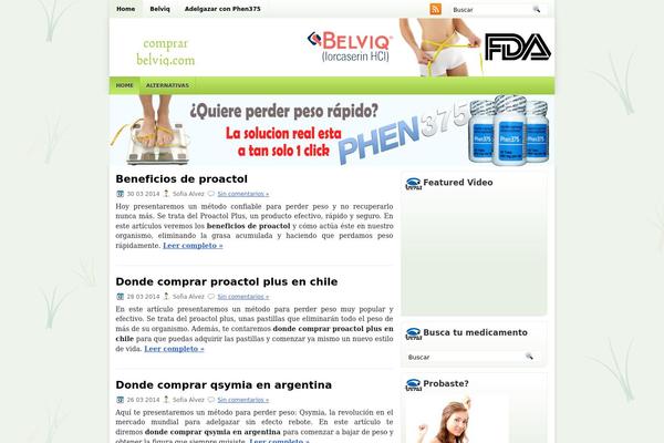 Healthyblog theme site design template sample