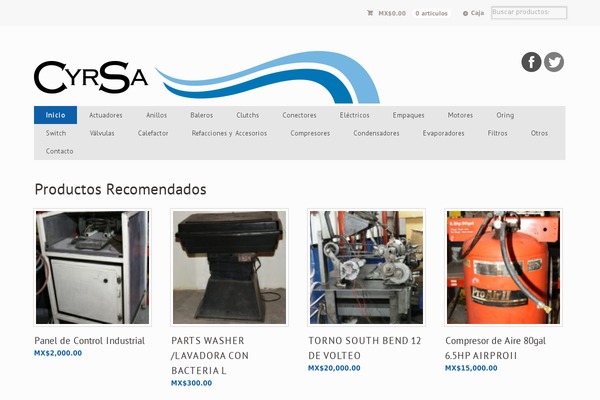 compresores.com.mx site used Cyrsa