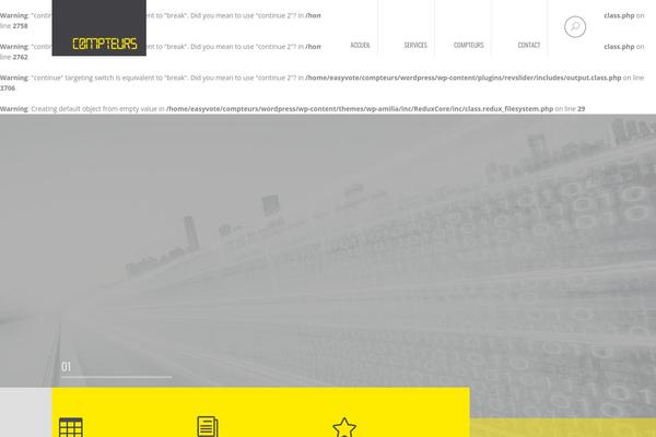 Wp-amilia theme site design template sample