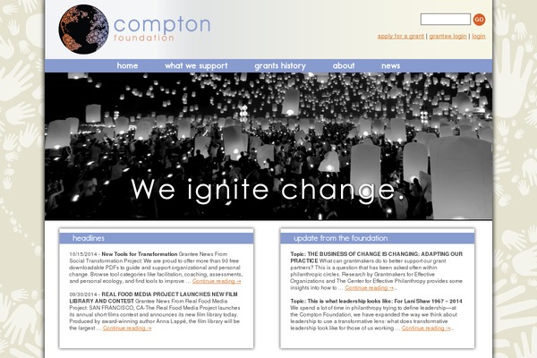 comptonfoundation.org site used Dbt-base-theme