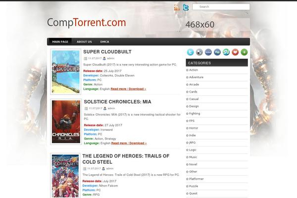 GamePlayer theme websites examples