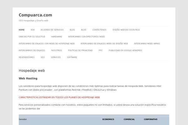 compuarca.com site used Twenty Twelve