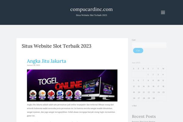 Blogi theme site design template sample