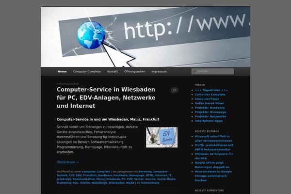 Twenty Eleven theme site design template sample