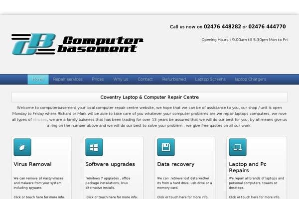 computerbasement.co.uk site used Computerrepair