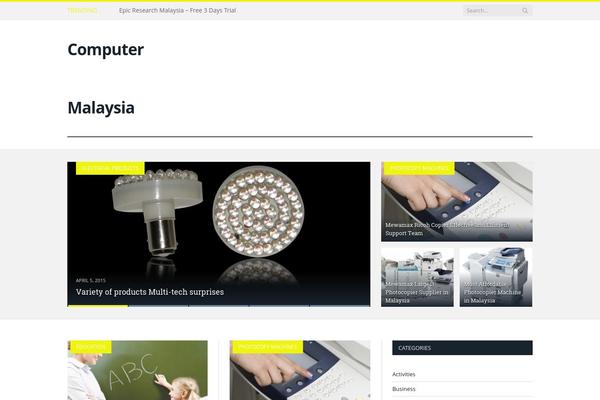 SmartMag theme site design template sample