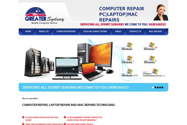 computerrepairpros.com.au site used Greatersydney