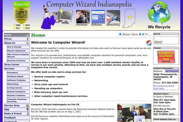 computerwizardindy.com site used Default-empty