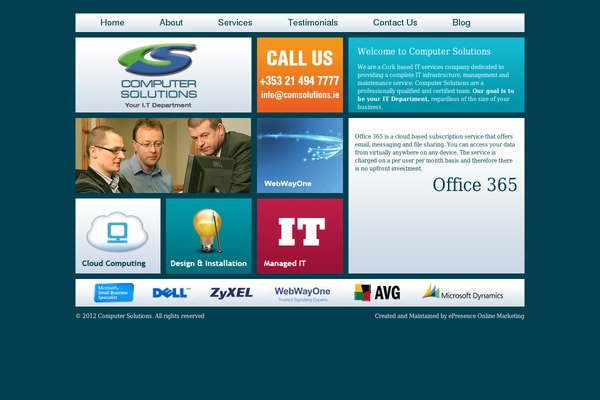 comsolutions.ie site used Computersolutions