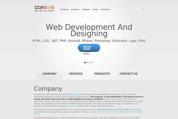 Nova theme site design template sample