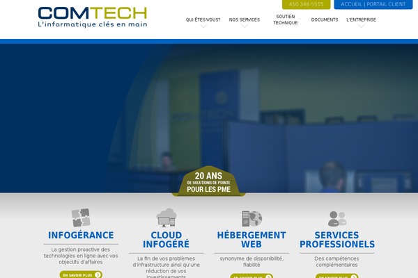 comtech.qc.ca site used Comtech