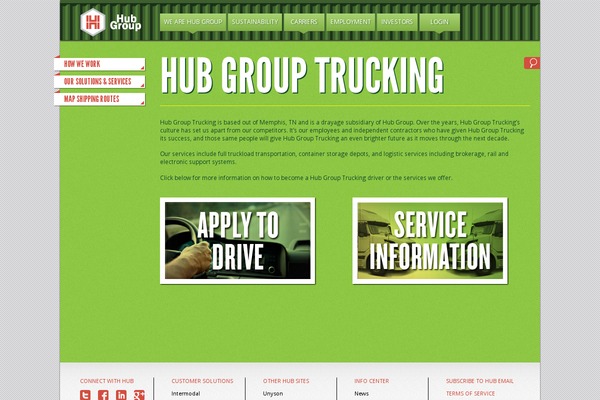 comtrak.com site used Hubgroup