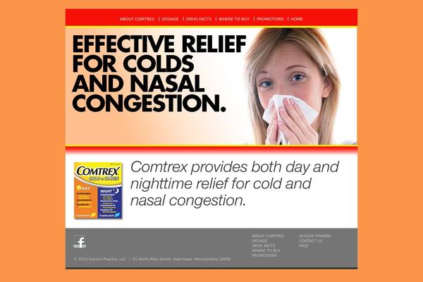 comtrexcold.com site used Ducerepharmabrand