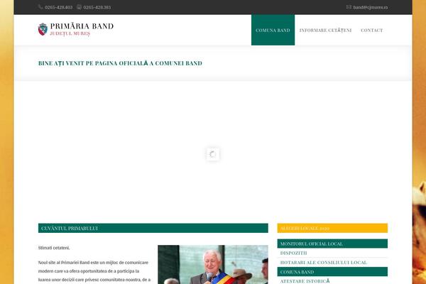 comunaband.ro site used Primaria-wp-child