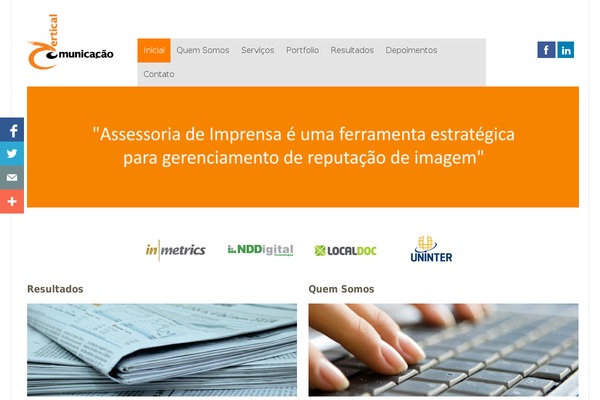 comunicacaovertical.com.br site used Volt