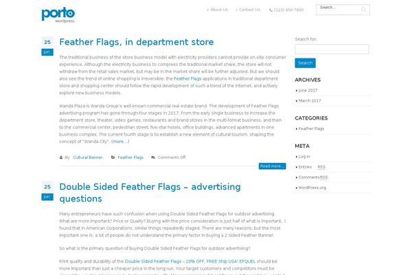 WordPress website example screenshot