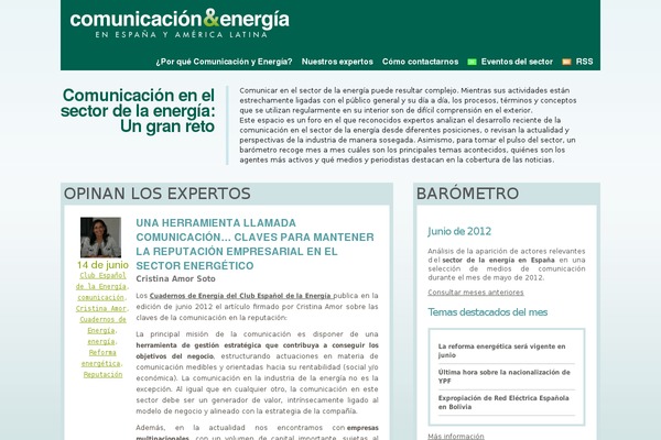 comunicacionyenergia.com site used Energia