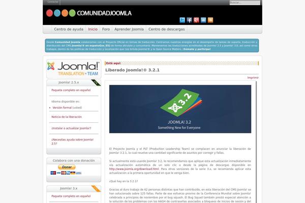 comunidadjoomla.org site used Creative-gem