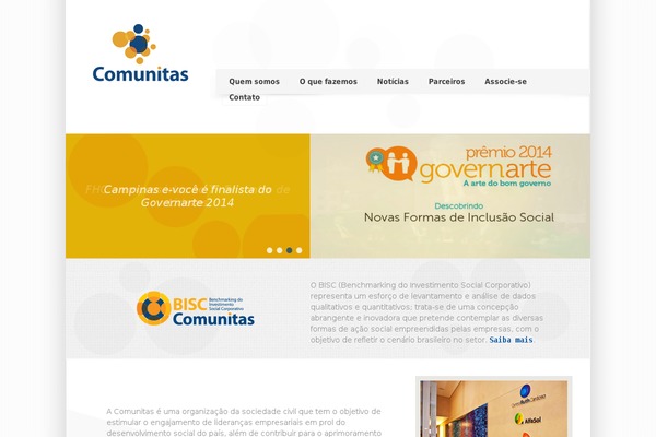 comunitas.org.br site used Comunitas-child